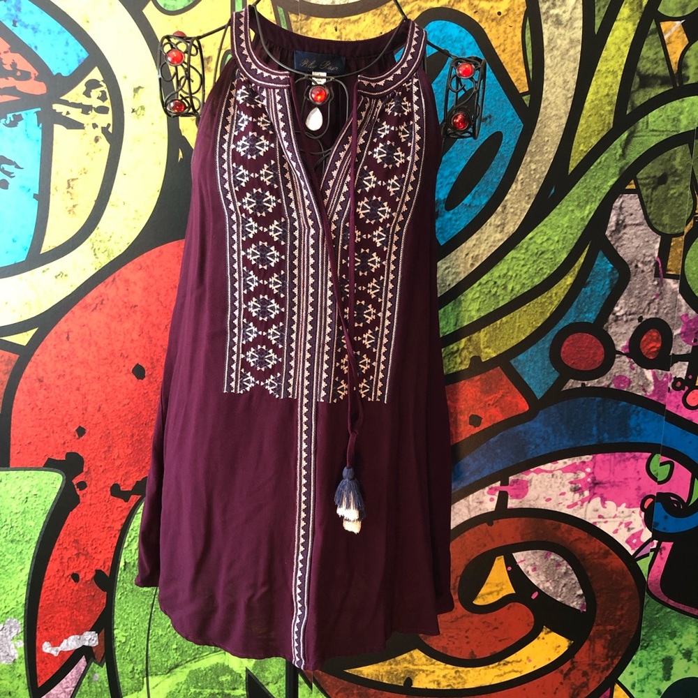 Blue rain mini dress size small